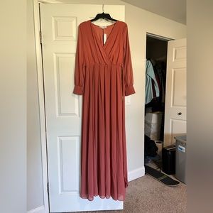 Baltic Born Lydia Maxi Dress in Dusty Clay, size Medium. Never been worn!